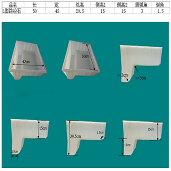 路沿石塑料模具