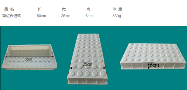 盲點(diǎn)步道磚水泥塑料模具